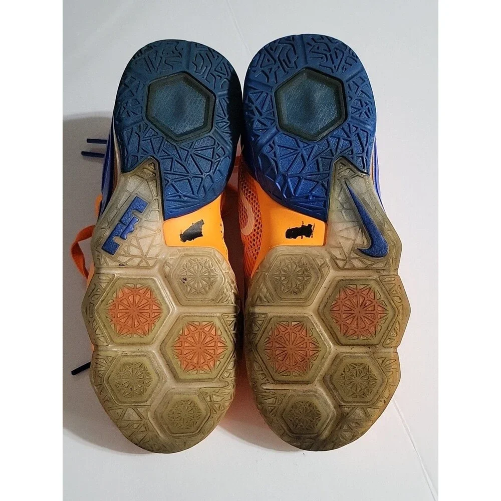 Nike Lebron XII Size Youth 5.5 Cavs Classic' Orange Basketball Shoes Sneakers